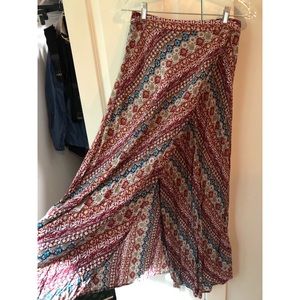 Boho maxi skirt